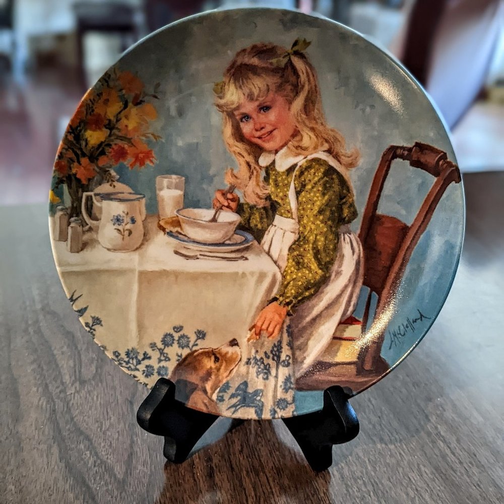 Reco Knowles Plate "Breakfast" by John McClelland